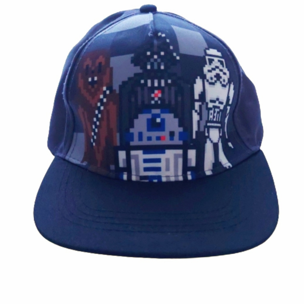 Star Wars Pixel Art Snapback Black and Gray Cap Hat